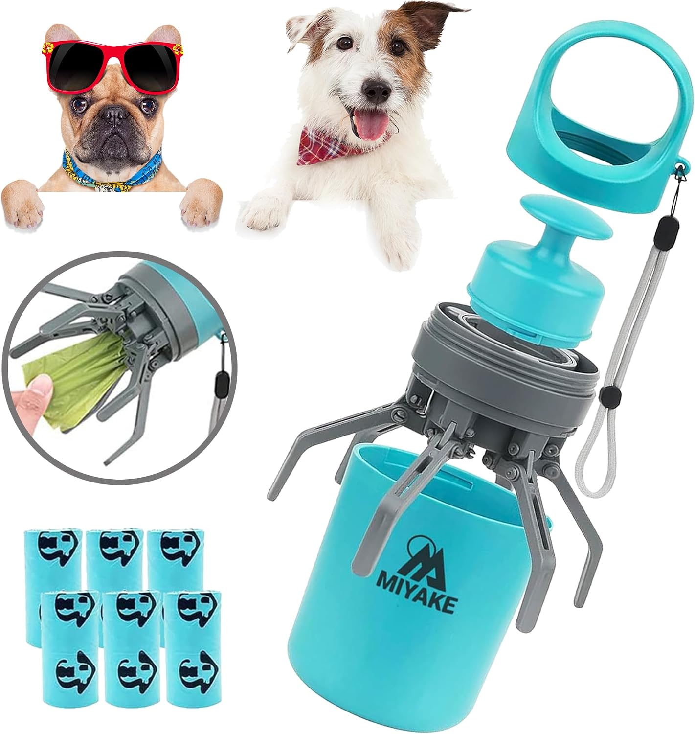 Portable Handheld Dog Pooper Scooper with Integrated Bag Dispenser - trending gadget from YouTube