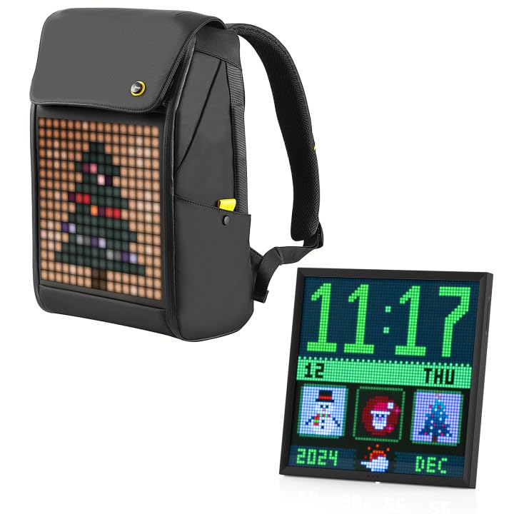 Divoom Pixoo-M Smart Programmable LED Pixel Art Backpack - trending gadget from YouTube