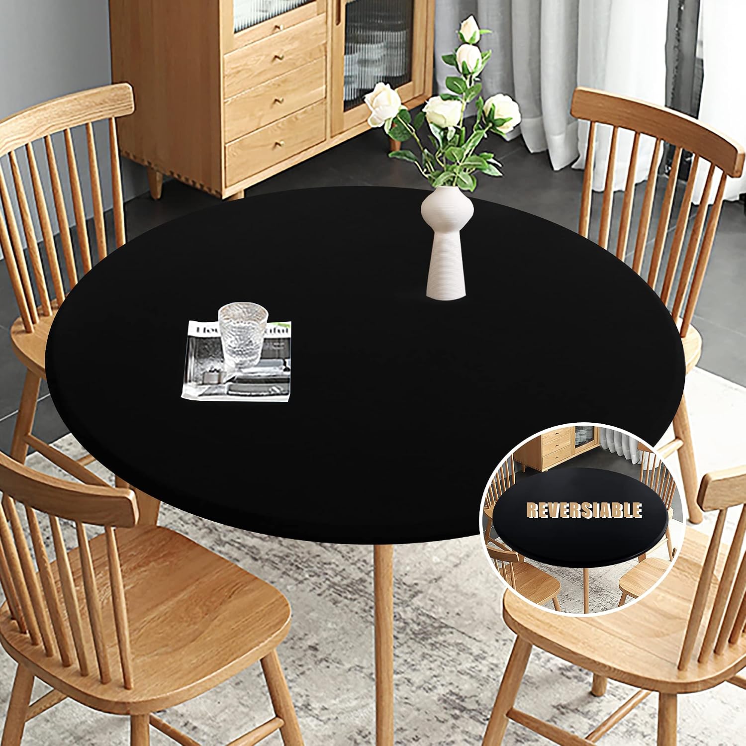 Fitted Round Elastic Waterproof & Stain Resistant Tablecloth - trending gadget from YouTube