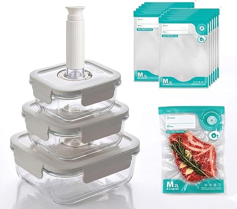 Vacuum Sealed Food Storage Container Set with Date Tracker & Pump - trending gadget from YouTube